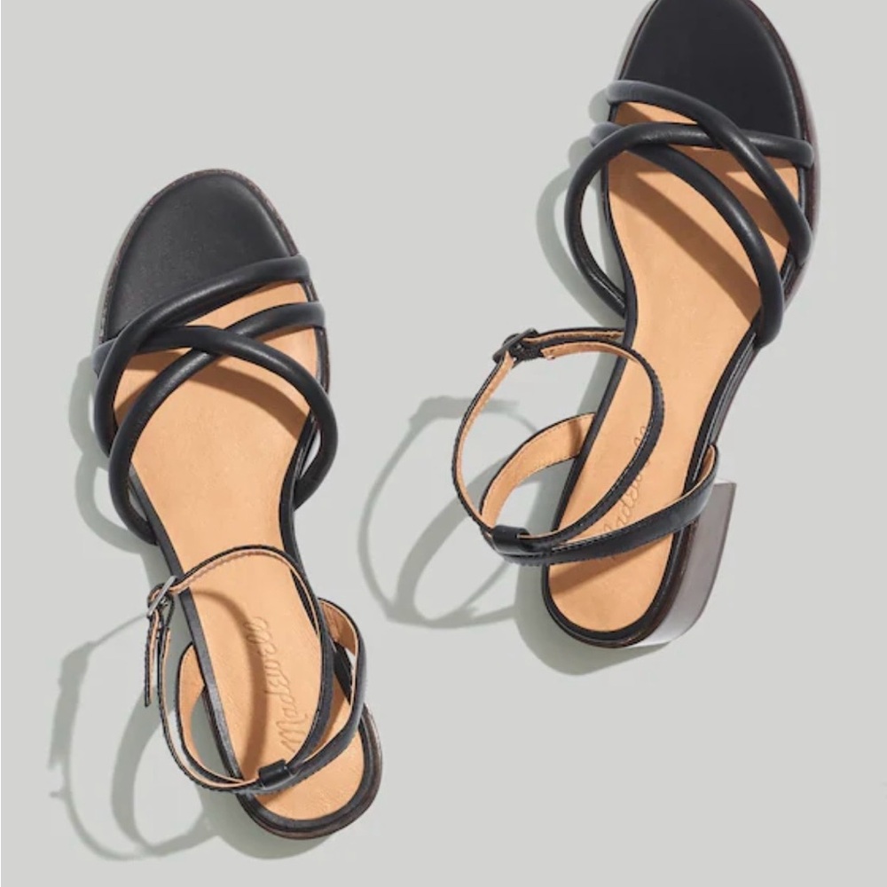 Madewell Black Strappy Sandals